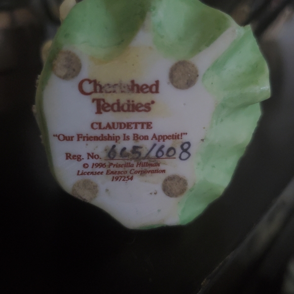 Enesco Claudette France Cherished Teddies Figurine #197254 - Picture 7 of 7